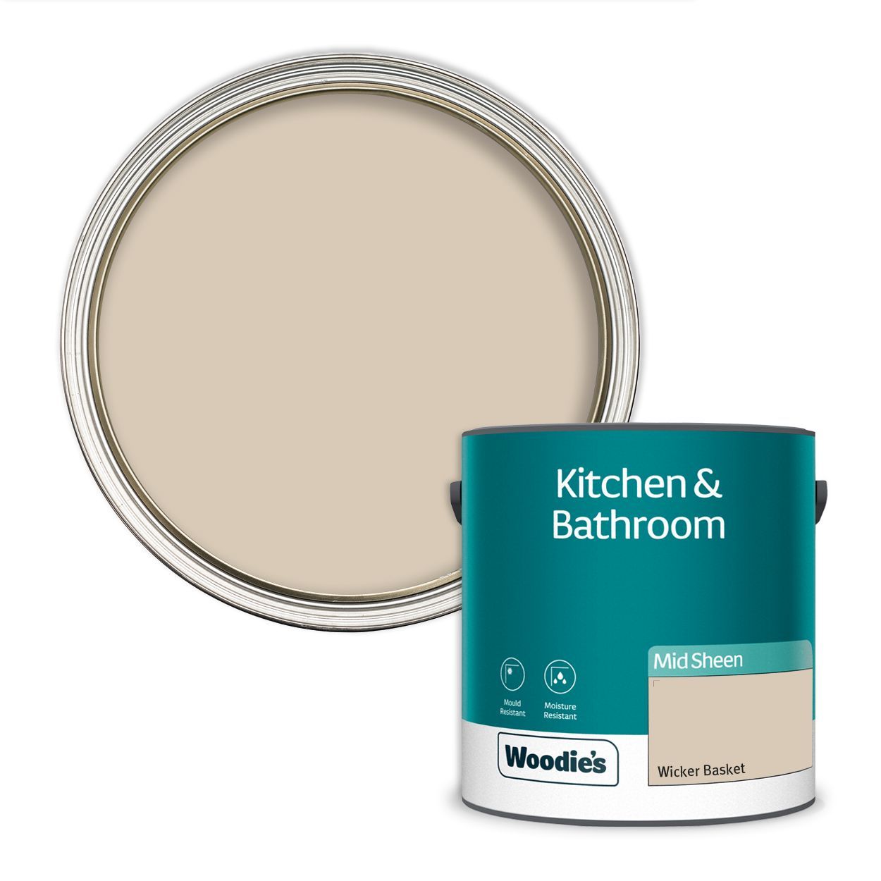 Woodie's Kitchen & Bathroom Wicker Basket 2.5Ltr