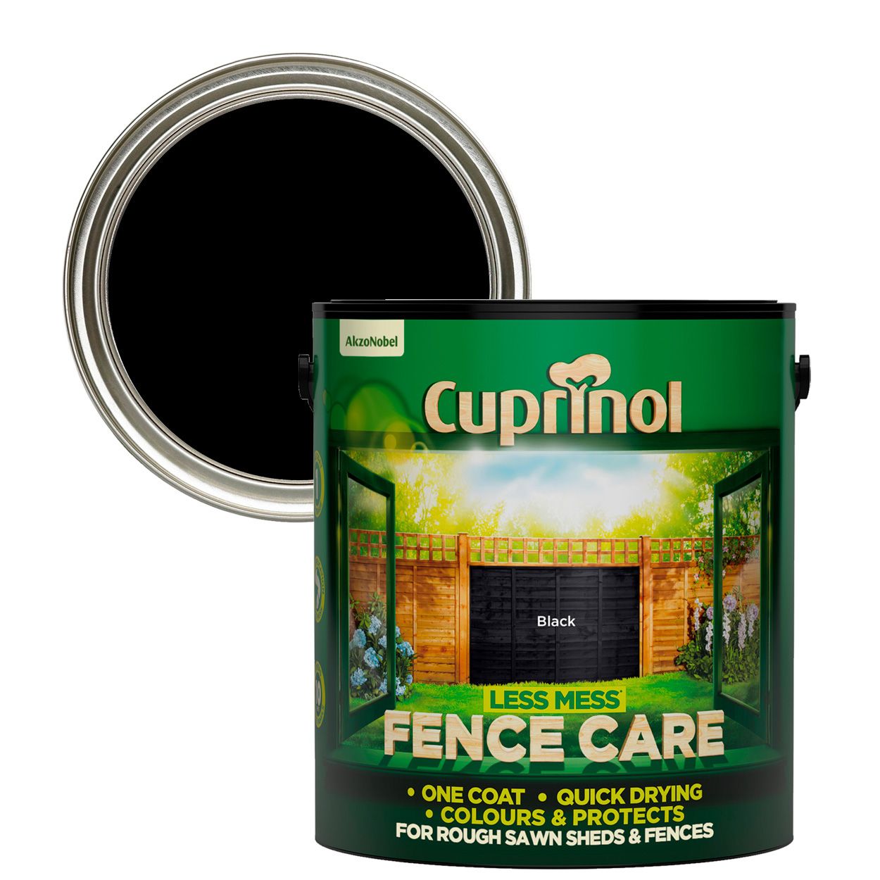 Cuprinol Less Mess Fence Care Black 6L