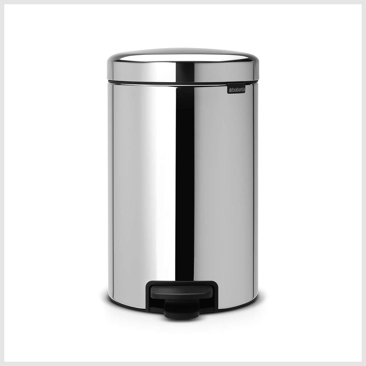 Brabantia Pedal Bin newIcon, 12 litre, Brilliant Steel