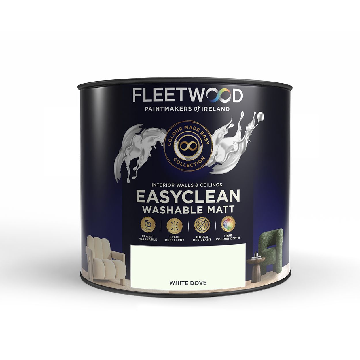Fleetwood 2.5 Litre Easy Clean White Dove