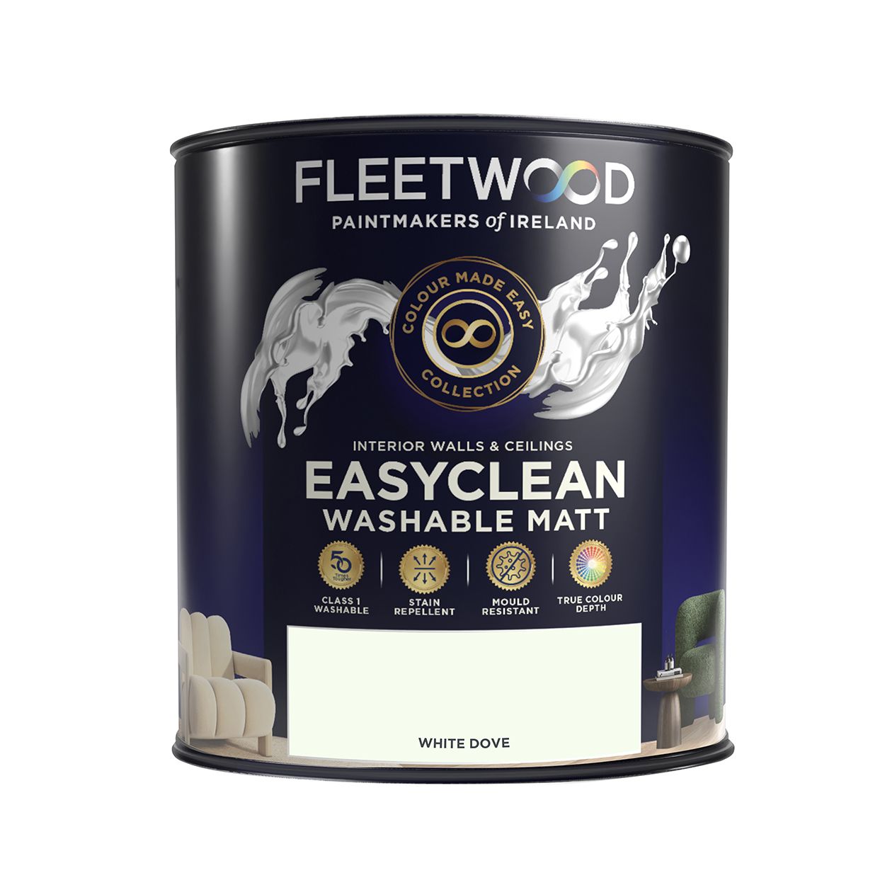 Fleetwood 5 Litre Easy Clean White Dove