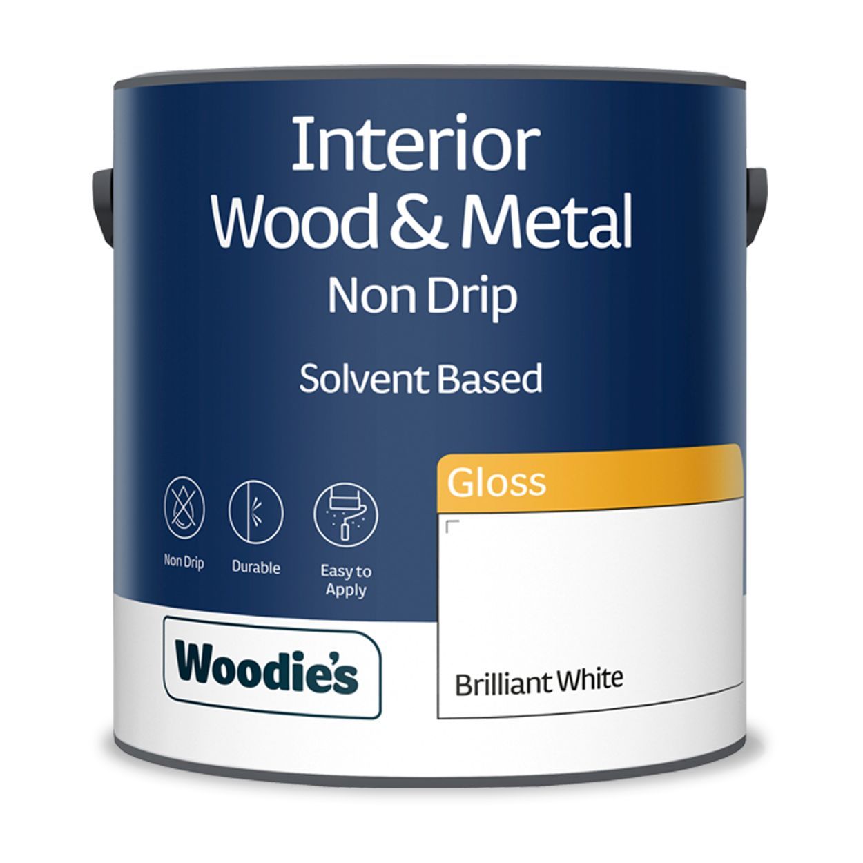 Woodie's Non Drip Gloss Pure Brilliant White 2.5Ltr