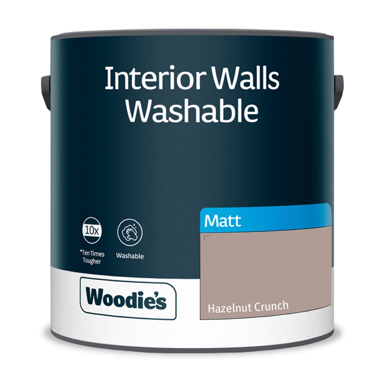 Woodie's Washable Matt Hazelnut Crunch 2.5Ltr