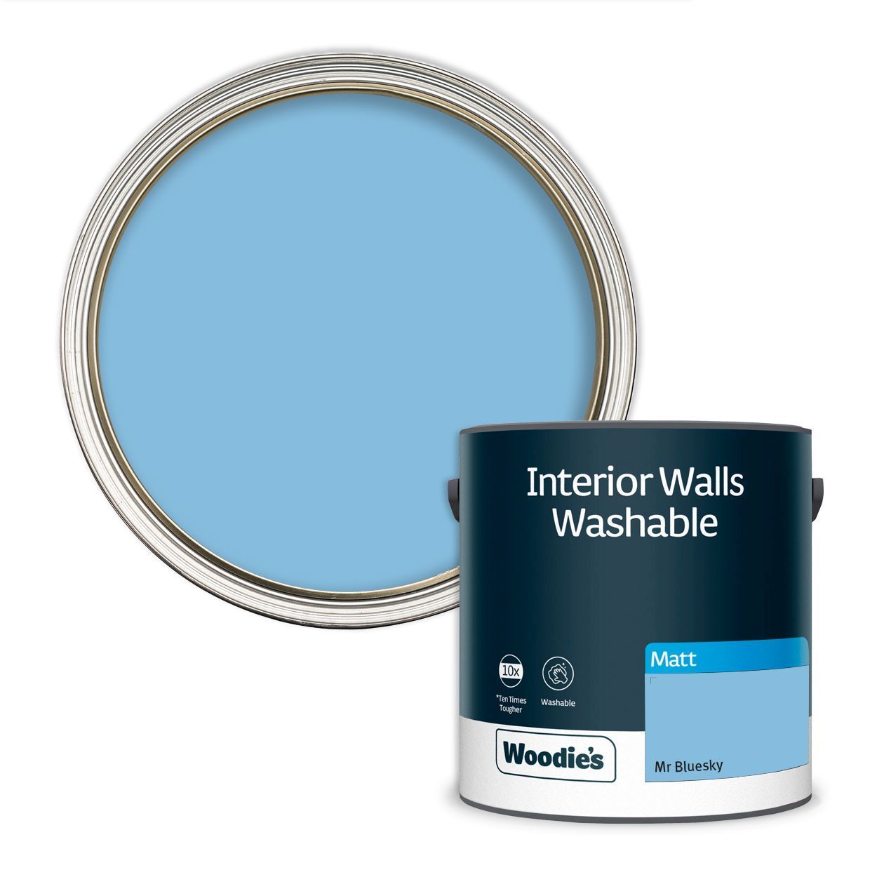 Woodie's Washable Matt Mr Bluesky 2.5Ltr