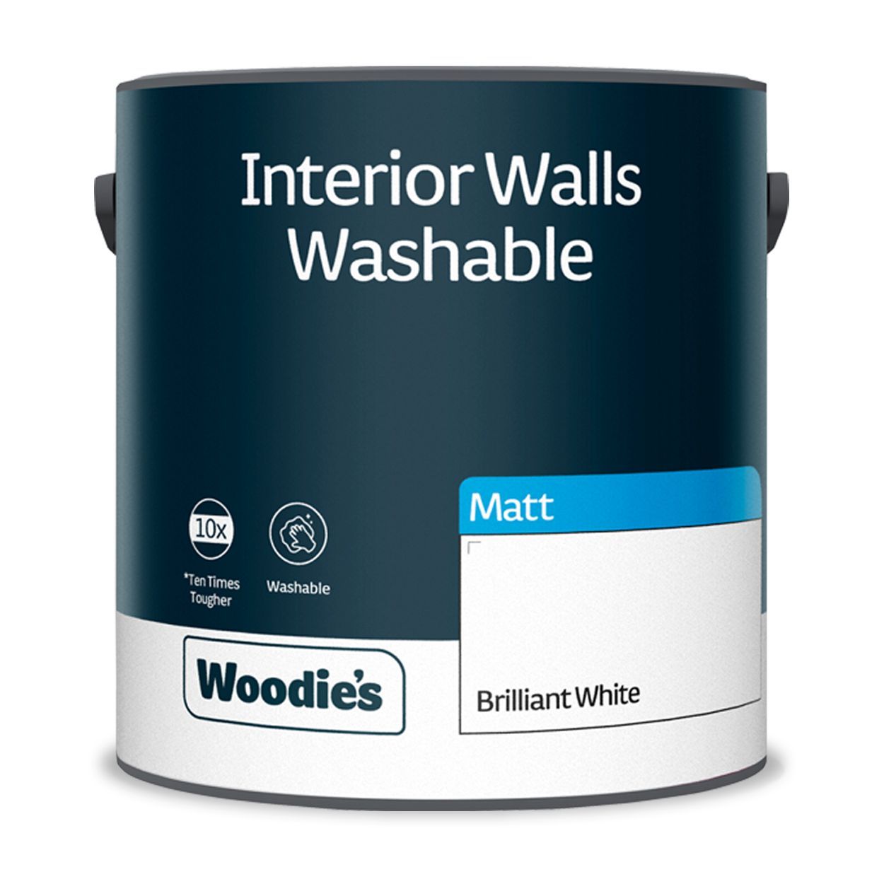 Woodie's Washable Matt Pure Brilliant White 2.5Ltr