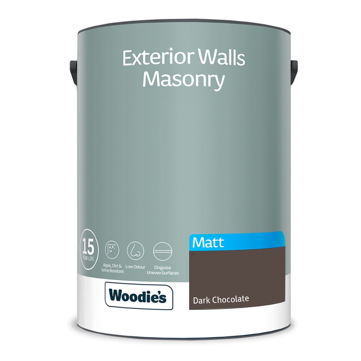 Woodie's Exterior Masonry Dark Chocolate  5Ltr