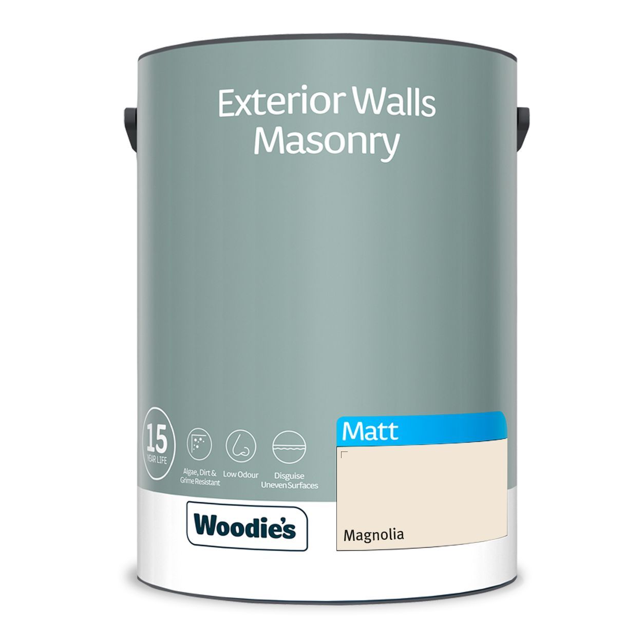 Woodie's Exterior Masonry Magnolia 5Ltr