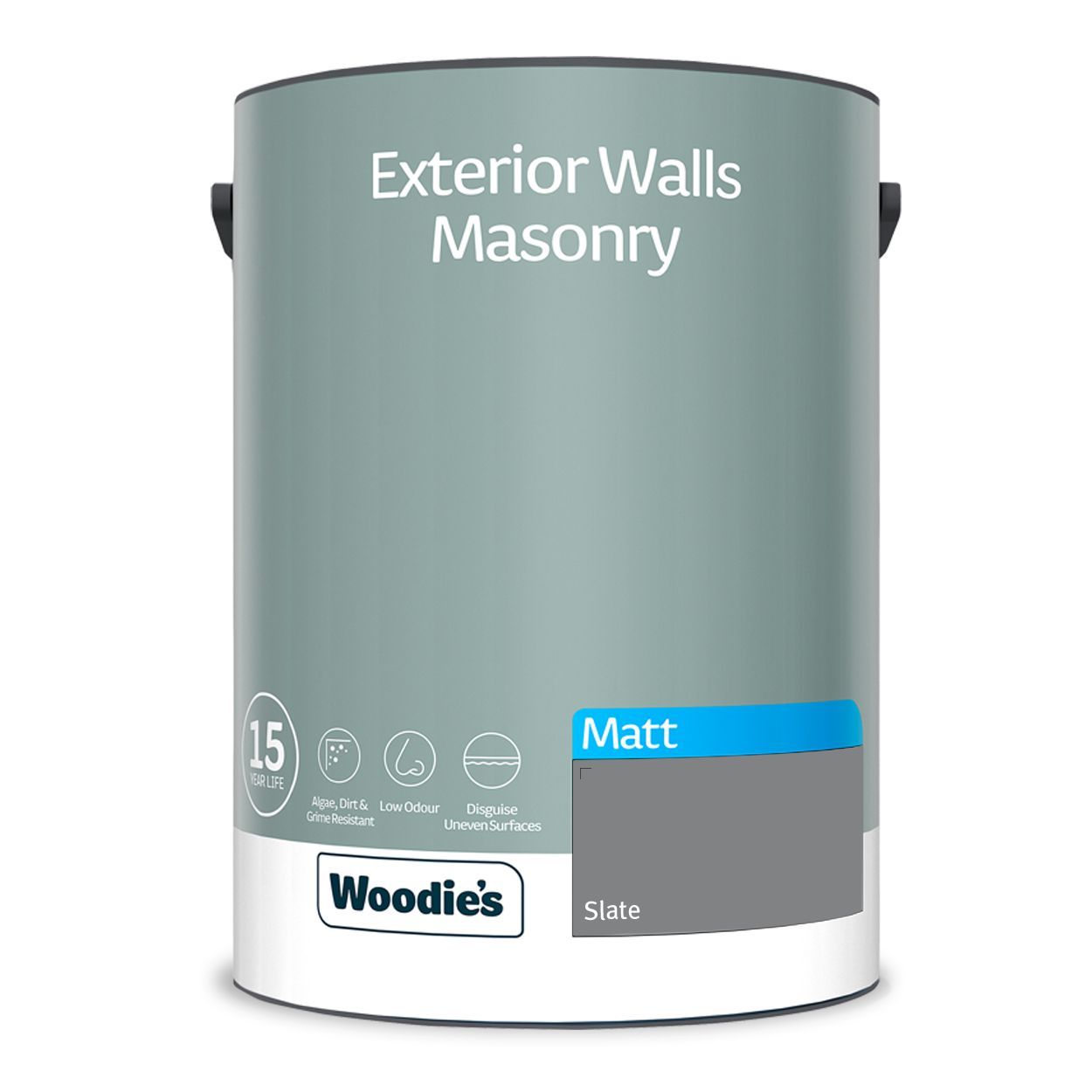 Woodie's Exterior Masonry Slate   5Ltr
