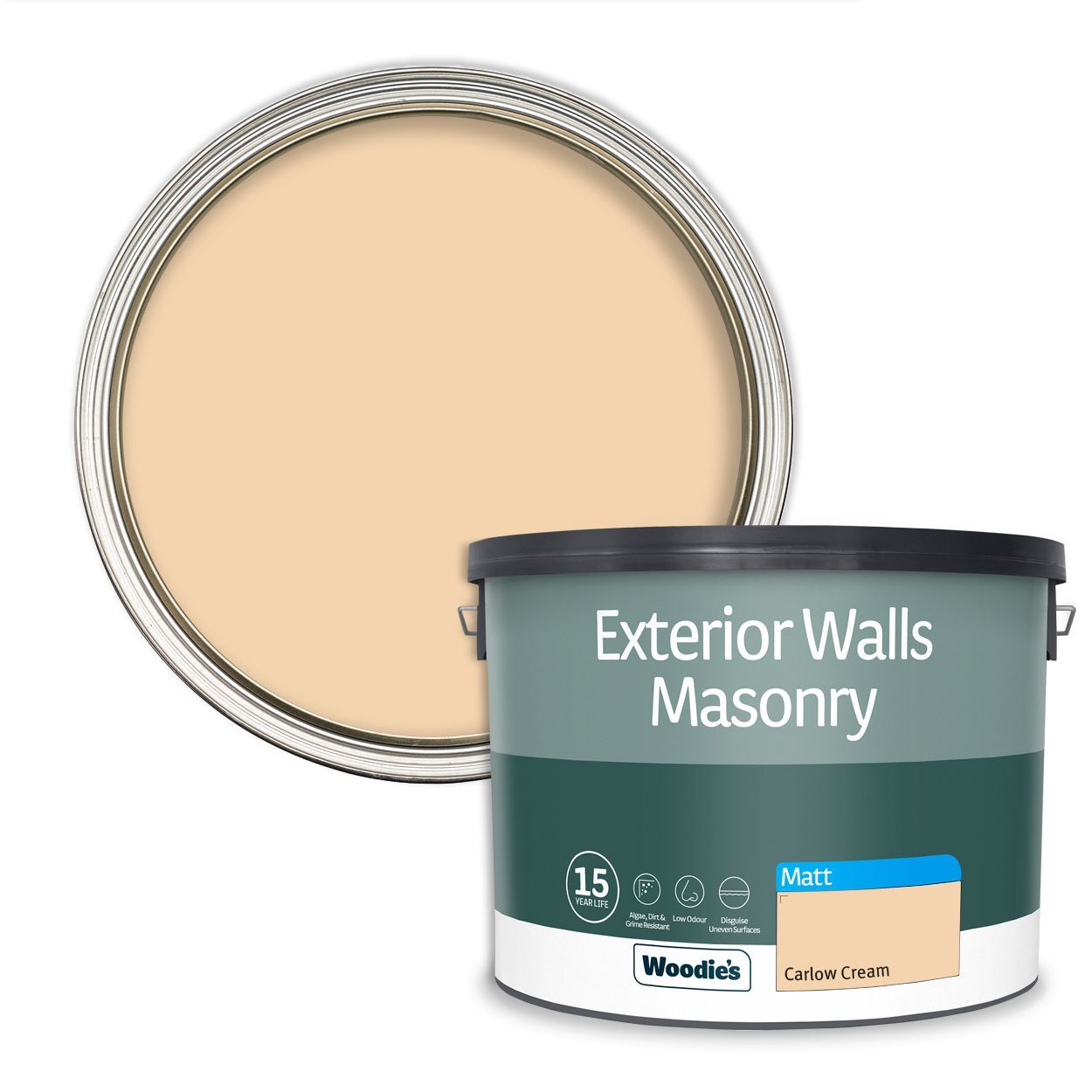 Woodie's Exterior Masonry Carlow Cream 10Ltr