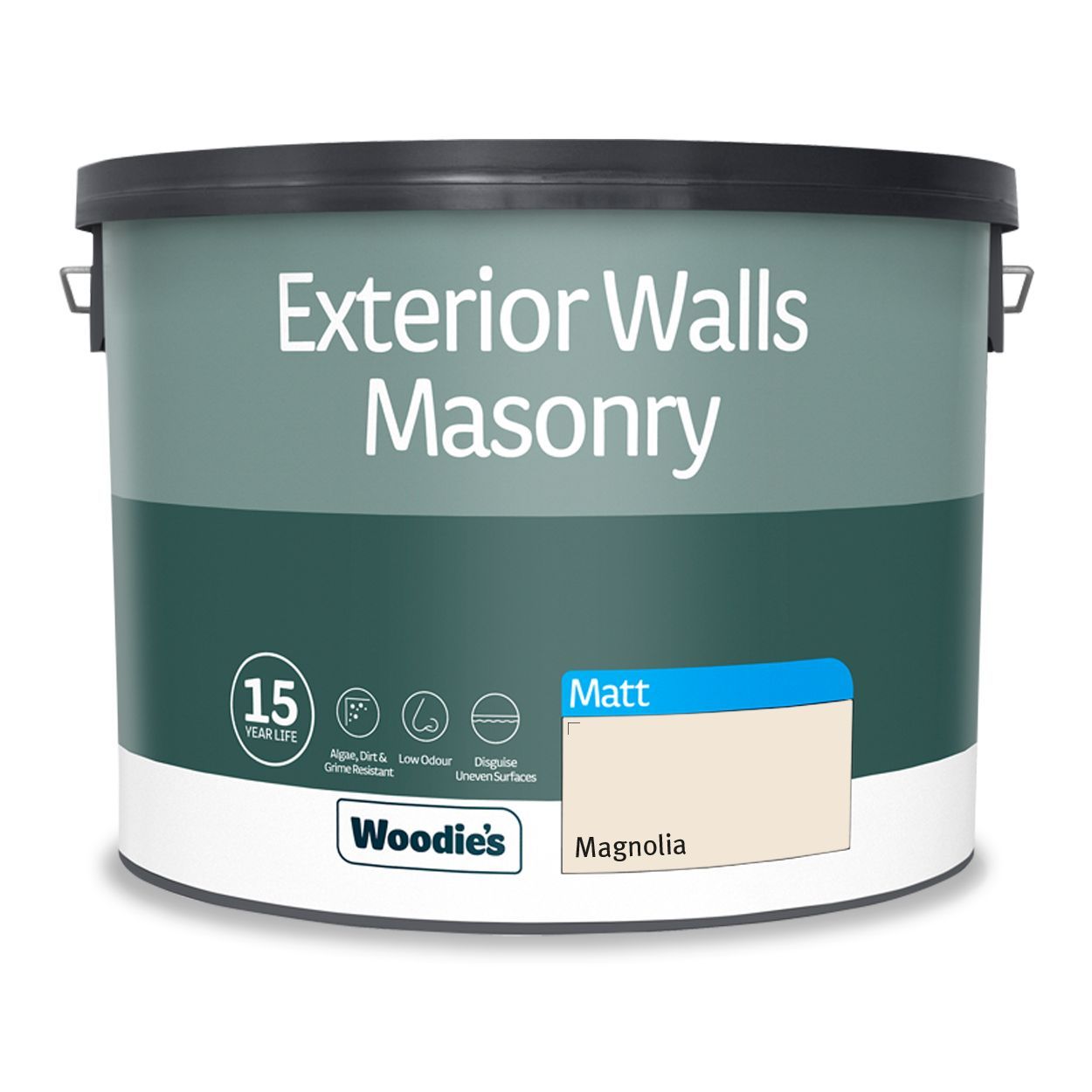 Woodie's Exterior Masonry Magnolia 10Ltr