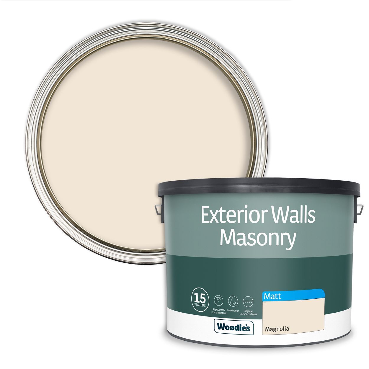 Woodie's Exterior Masonry Magnolia 10Ltr