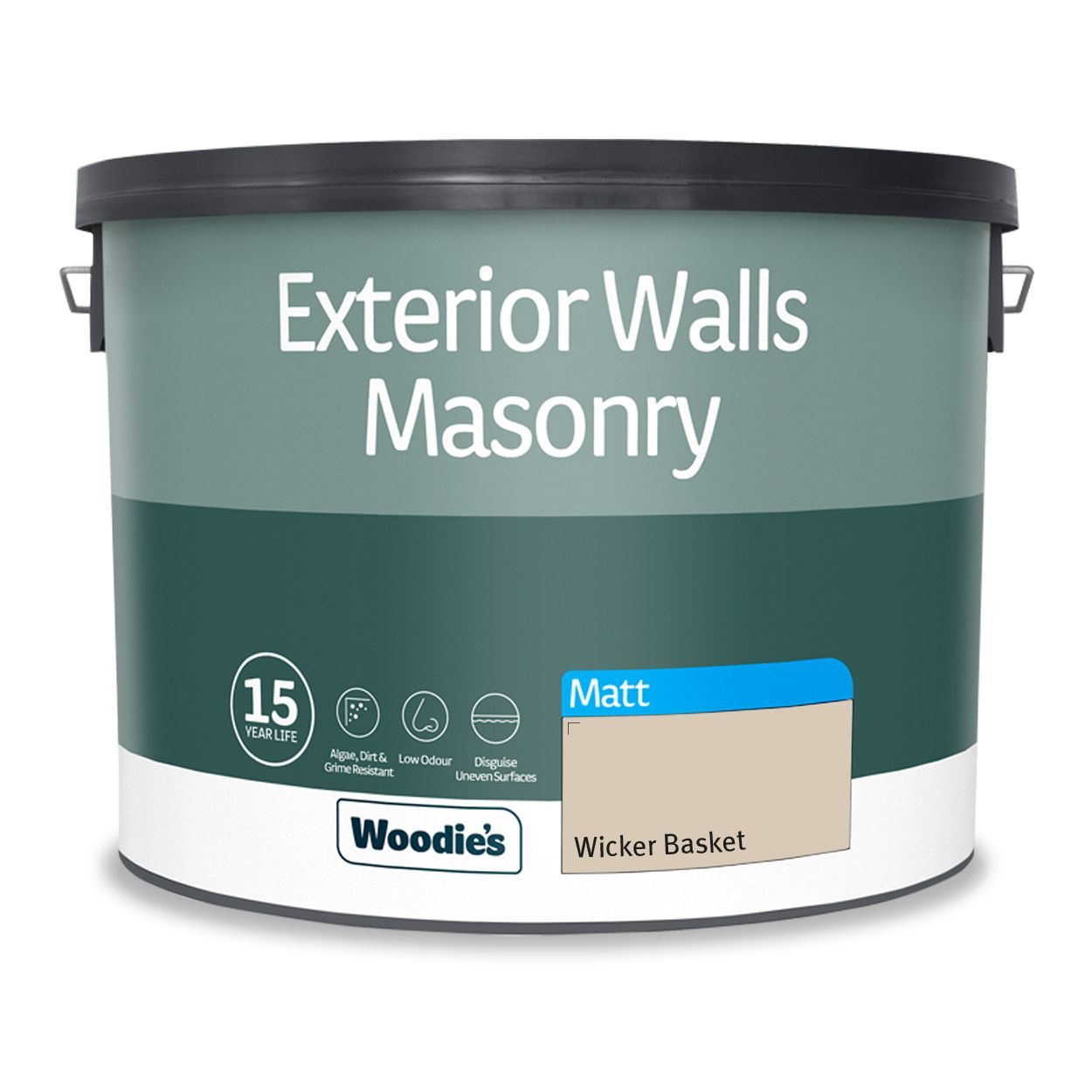 Woodie's Exterior Masonry Wicker Basket 10Ltr