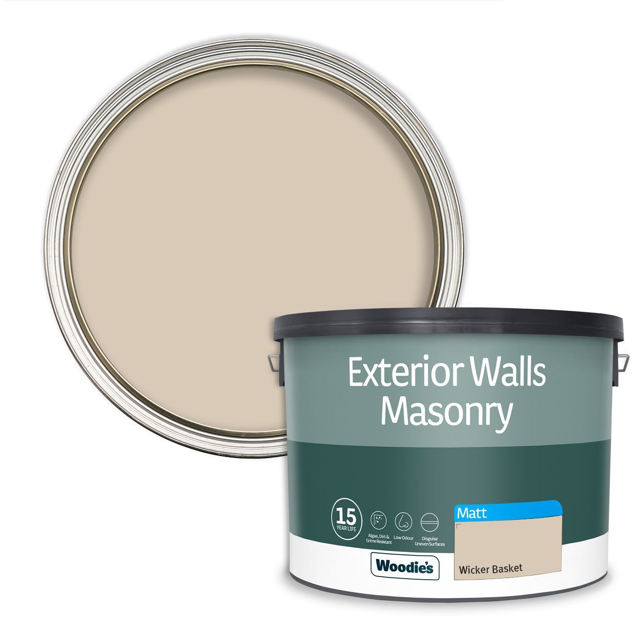 Woodie's Exterior Masonry Wicker Basket 10Ltr