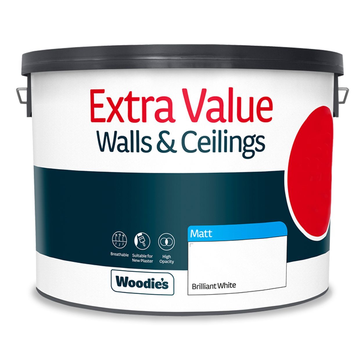 Woodie's Extra Matt Pure Brilliant White 10Ltr