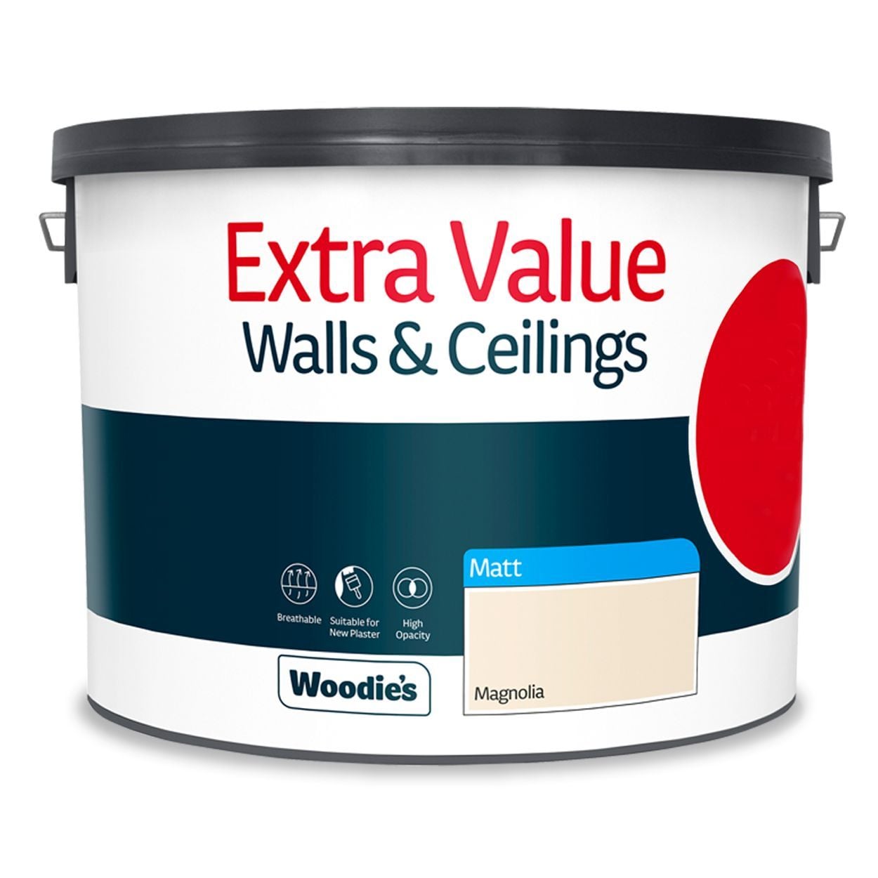 Woodie's Extra Matt Magnolia 10Ltr