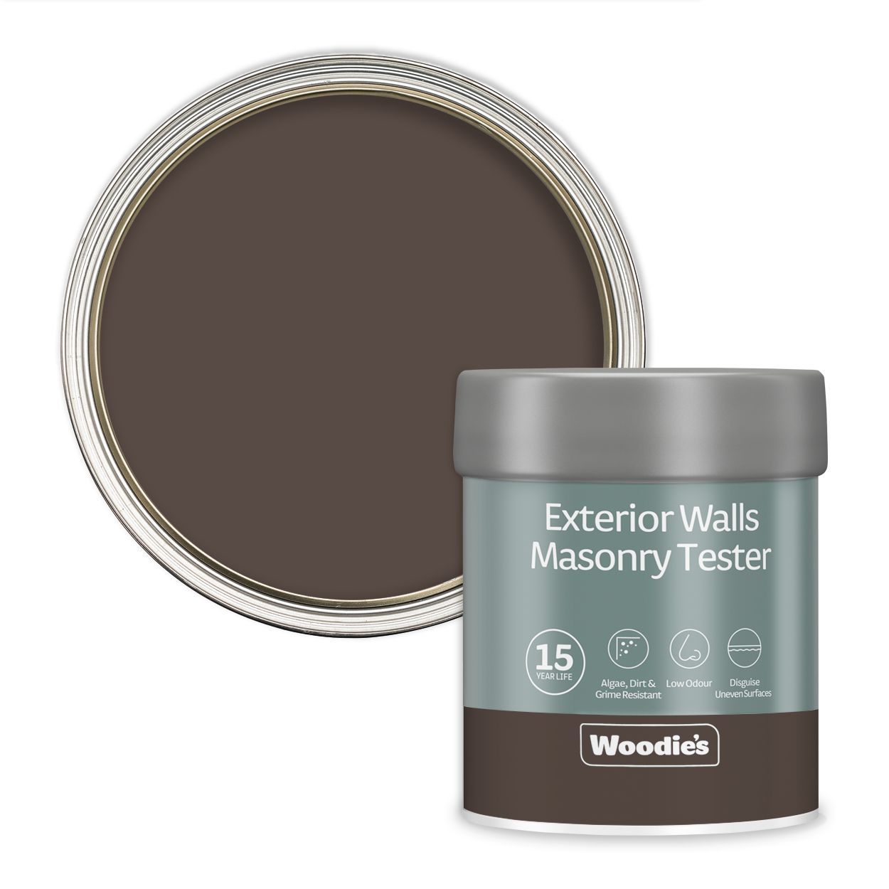 Woodie's Exterior Masonry Tester Dark Chocolate