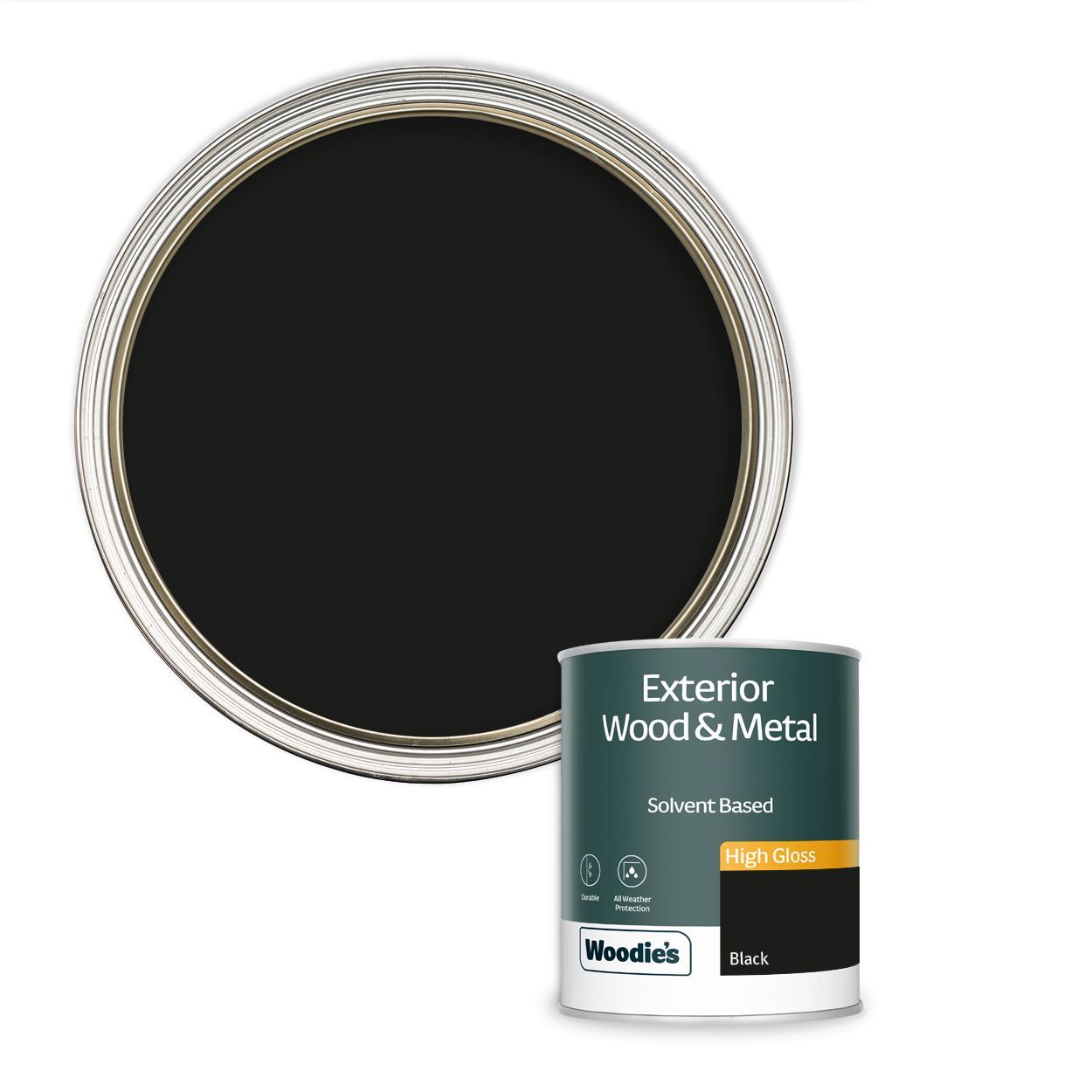 Woodie's High Gloss Black 750ml
