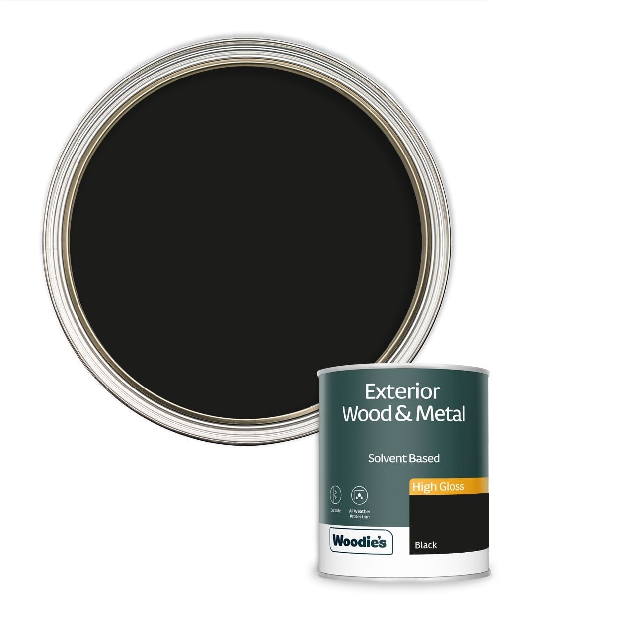 Woodie's High Gloss Black 750ml