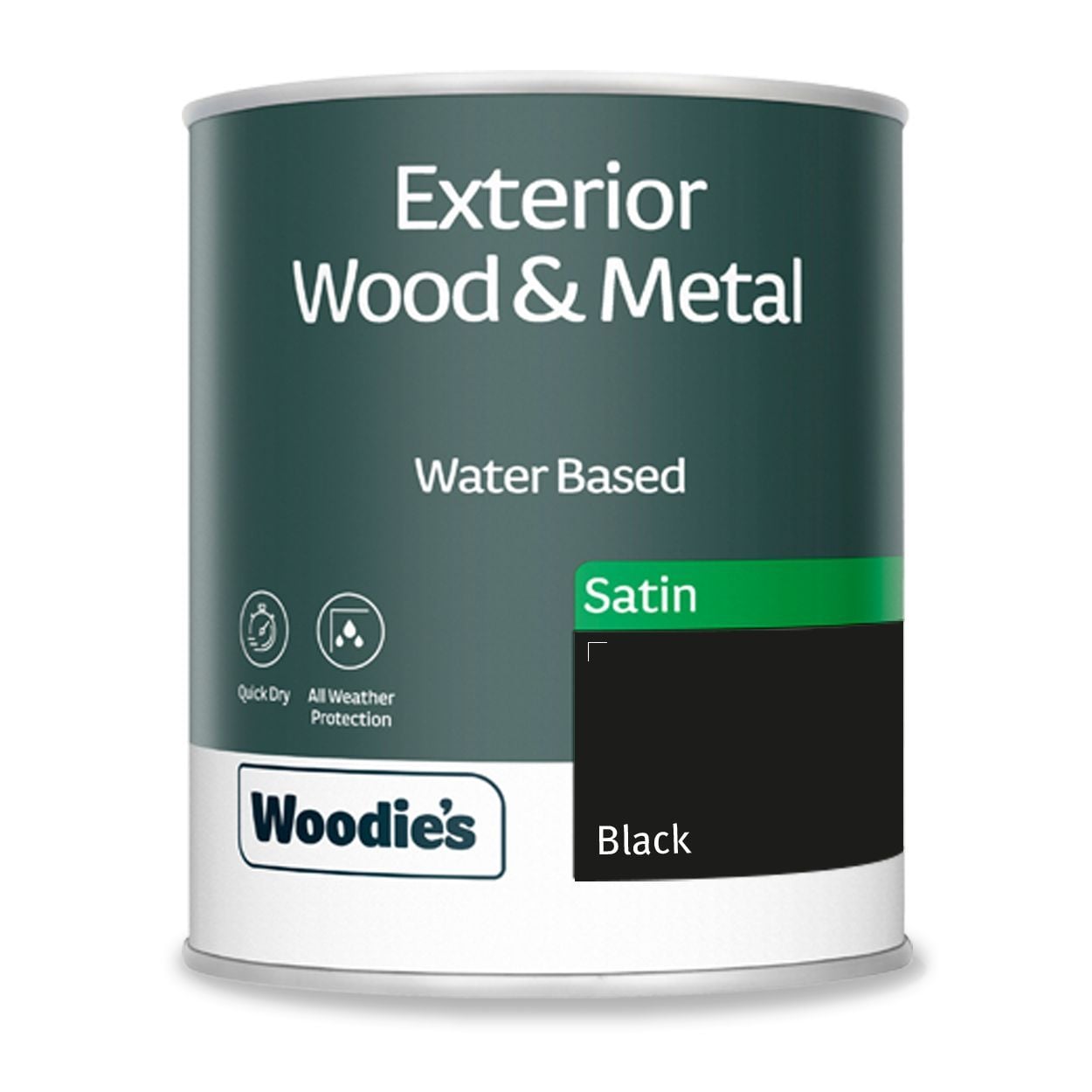 Woodie's Exterior Satin Black 750ml