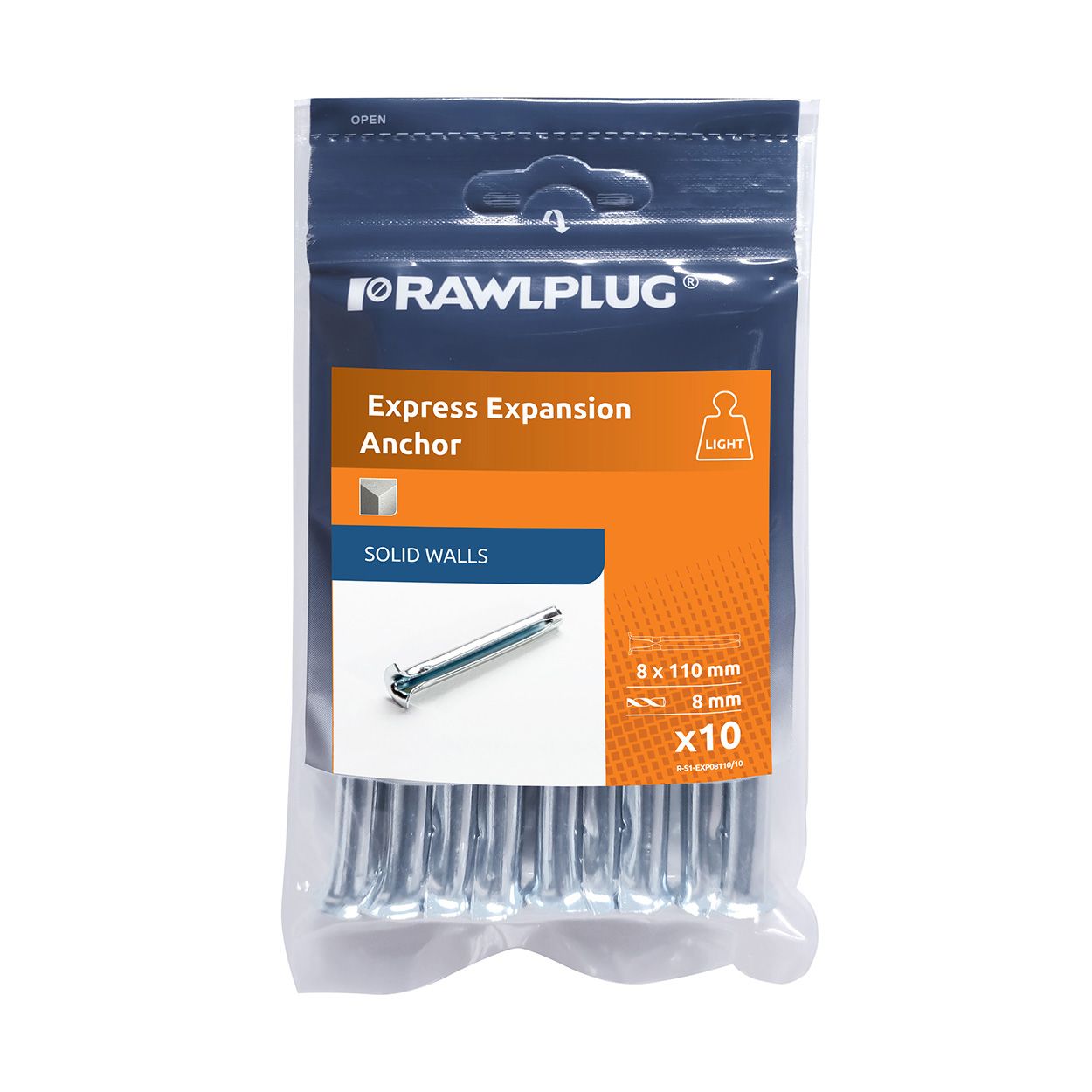 Rawlplug Express Anchors 8 X 100
