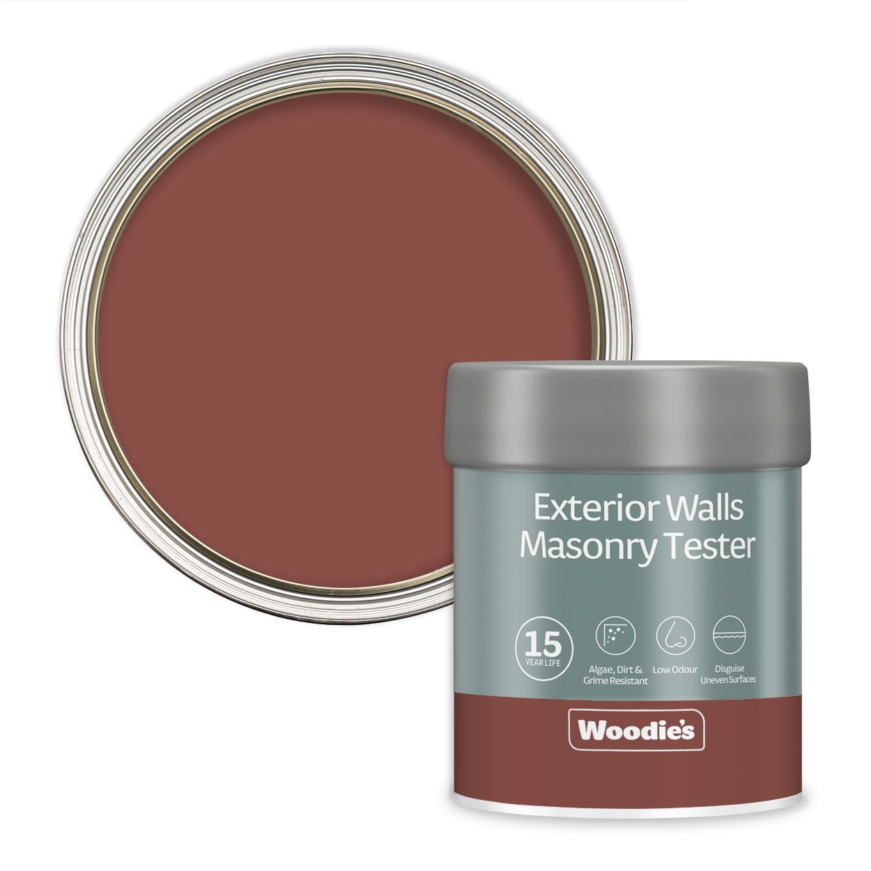 Woodie's Exterior Masonry Tester Red Brick