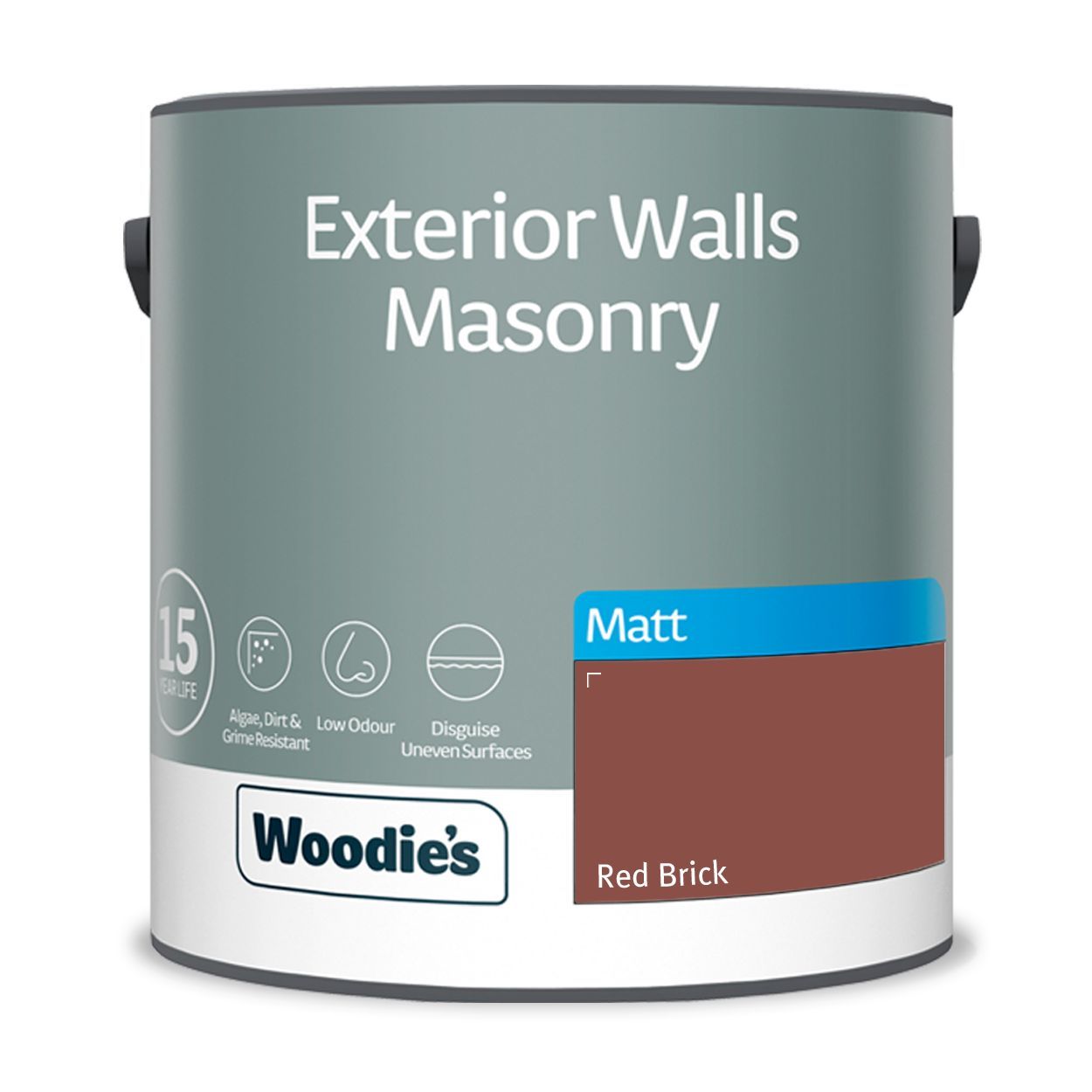 Woodie's Exterior Masonry Red Brick 2.5Ltr
