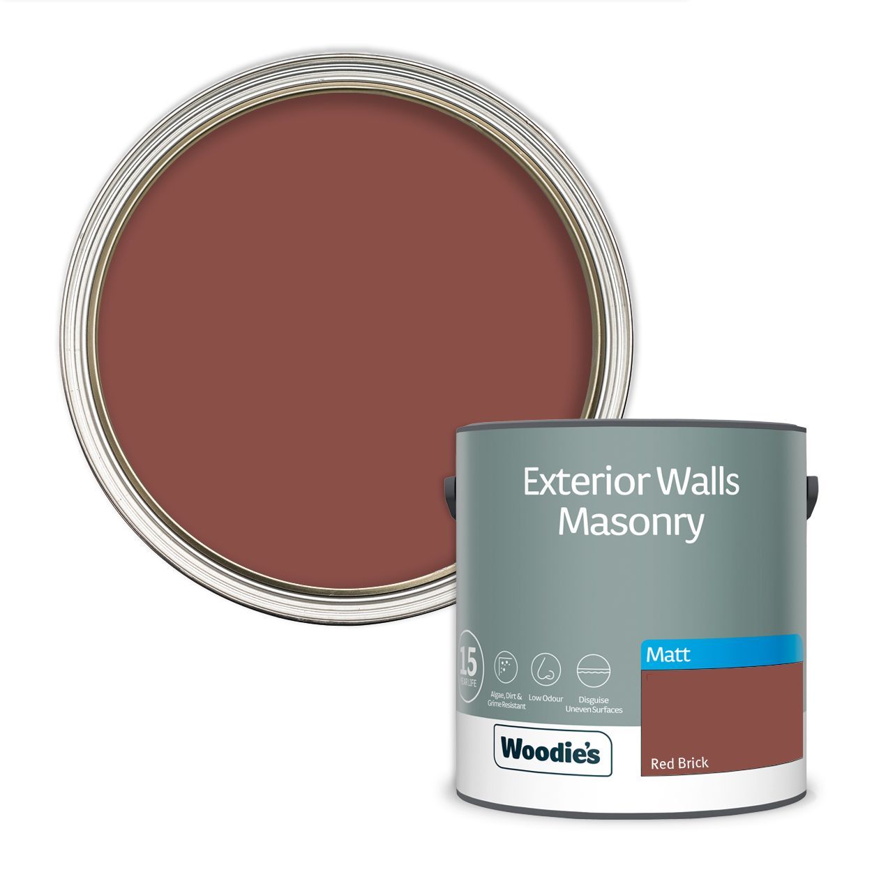 Woodie's Exterior Masonry Red Brick 2.5Ltr