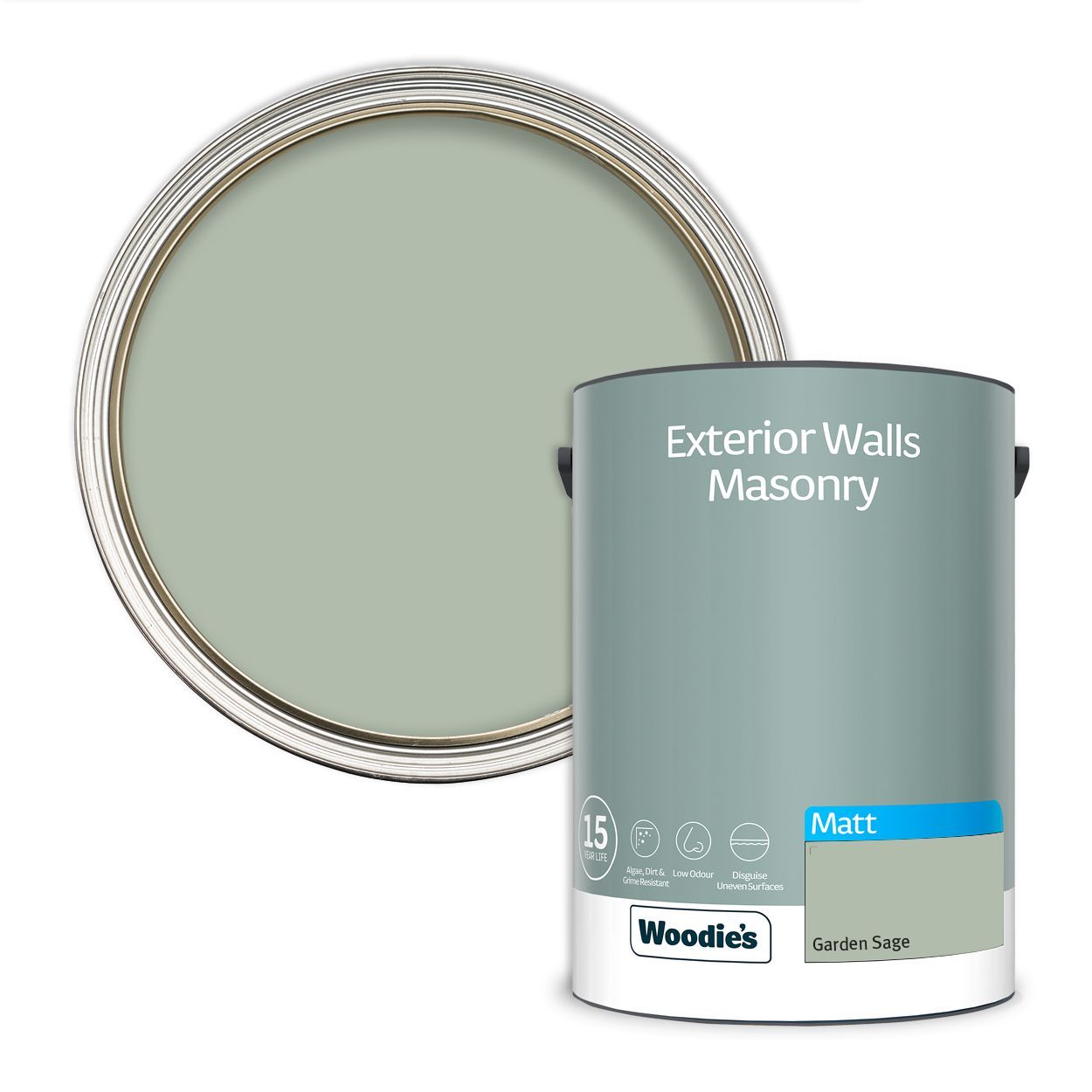 Woodie's Exterior Masonry Garden Sage  5Ltr