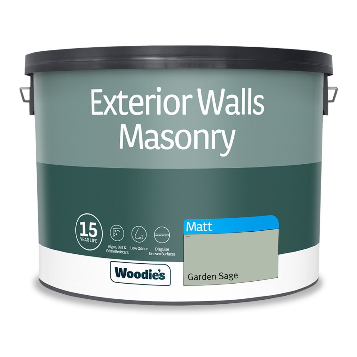 Woodie's Exterior Masonry Garden Sage  10Ltr