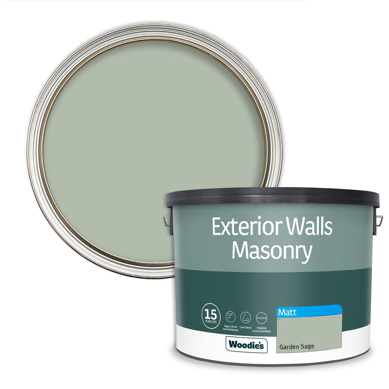 Woodie's Exterior Masonry Garden Sage 10Ltr
