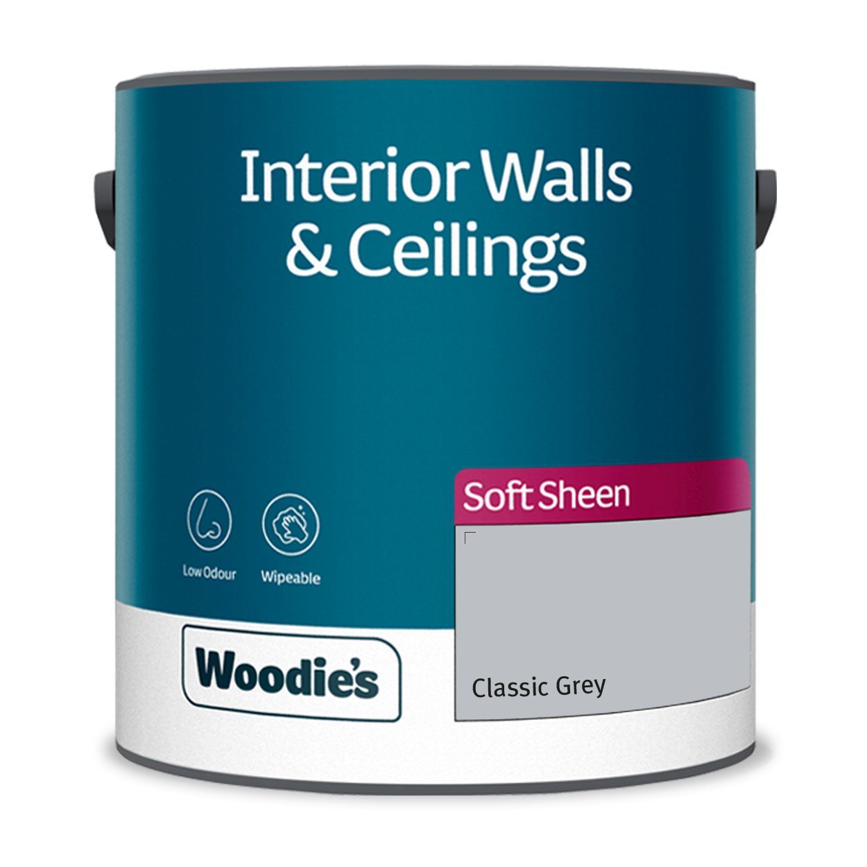 Woodie's Vinyl Soft Sheen Classic Grey  2.5Ltr