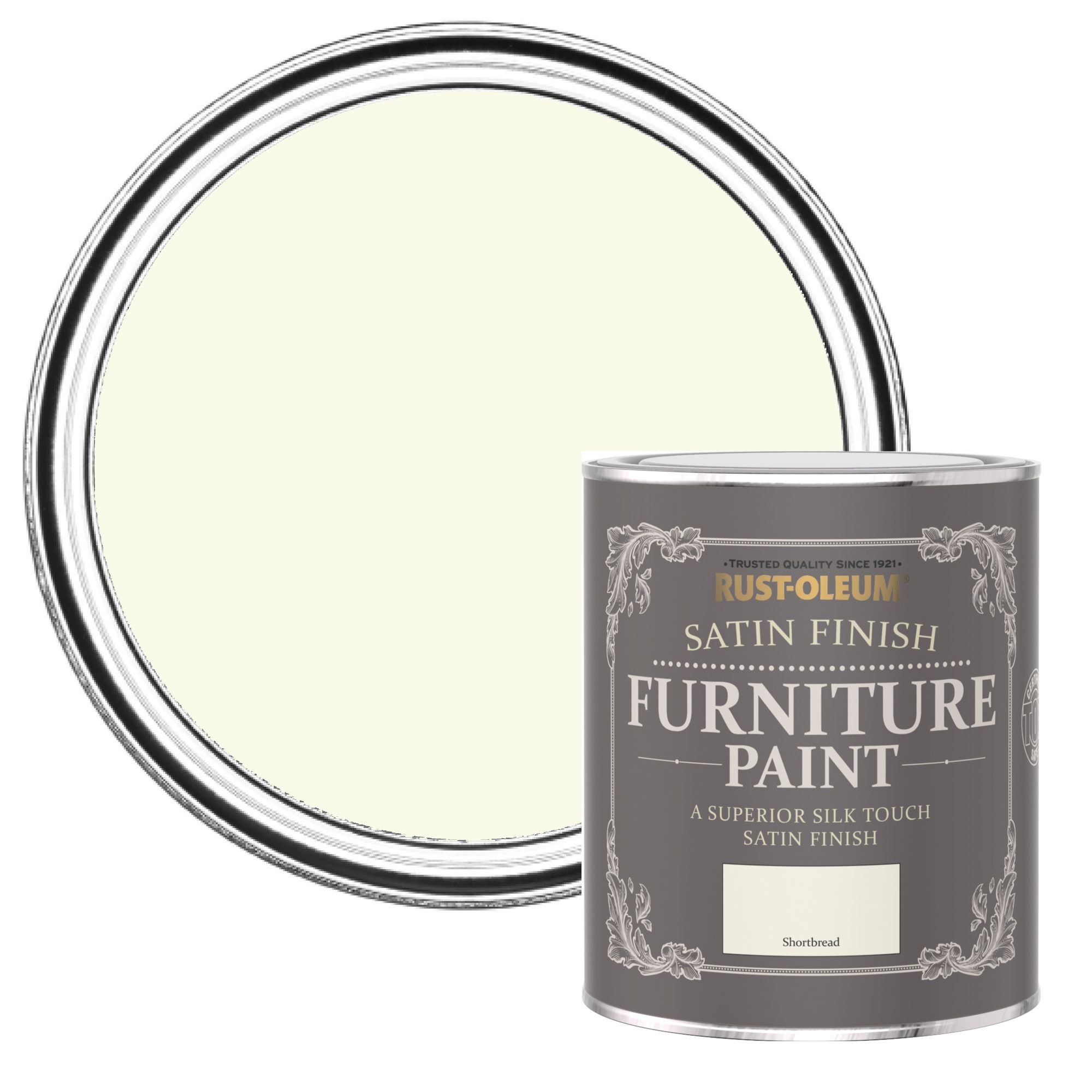 Rust-Oleum Satin Finish Furniture Paint Shortbread 750ml