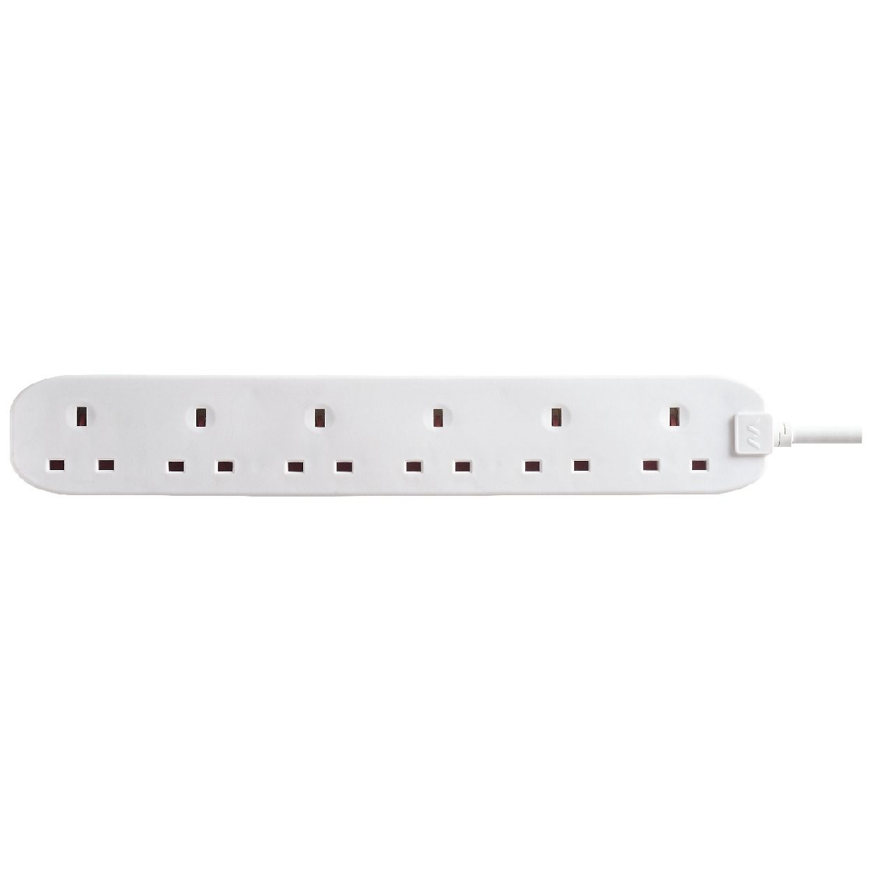 Masterplug 6 Socket 2m Extension Lead