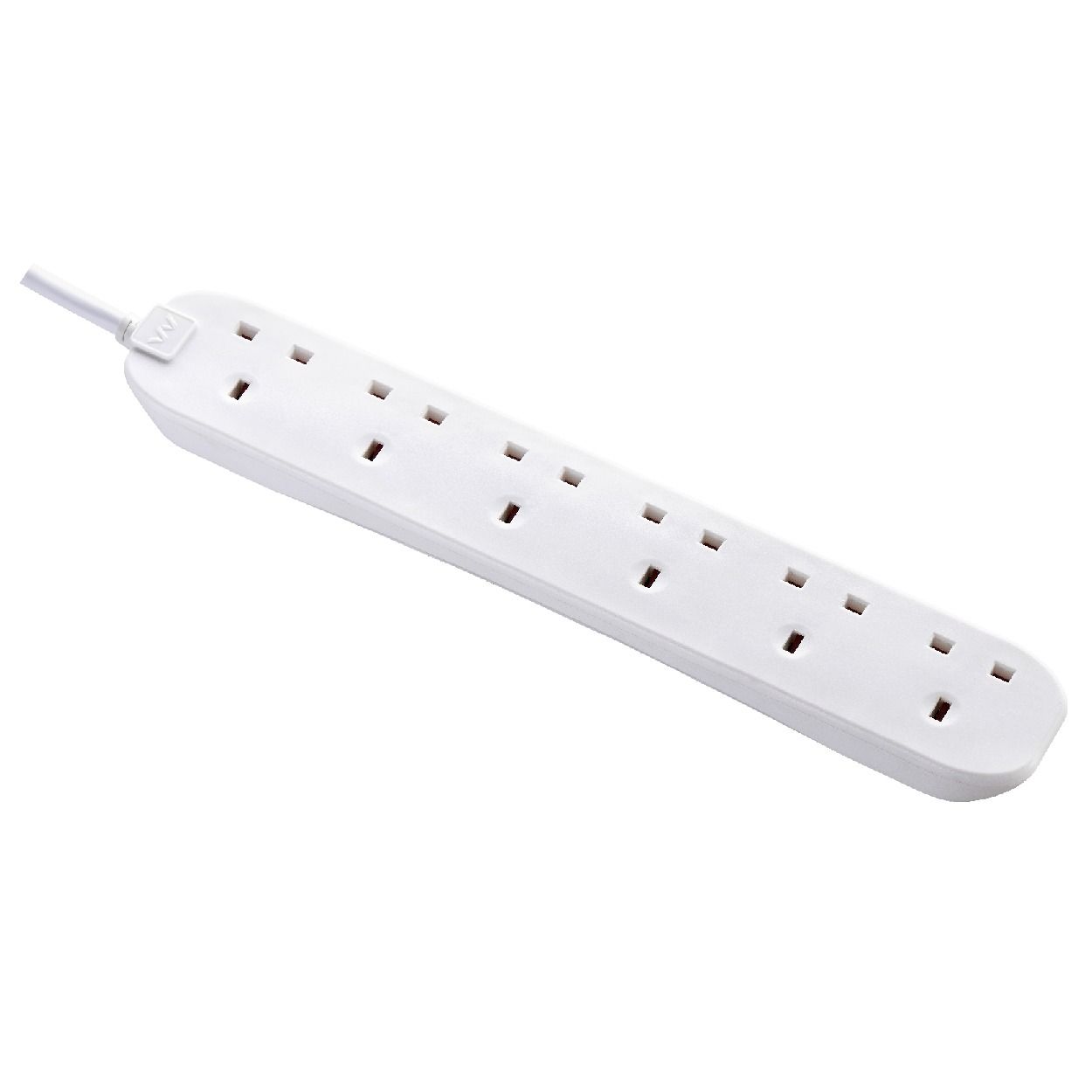 Masterplug 6 Socket 2m Extension Lead
