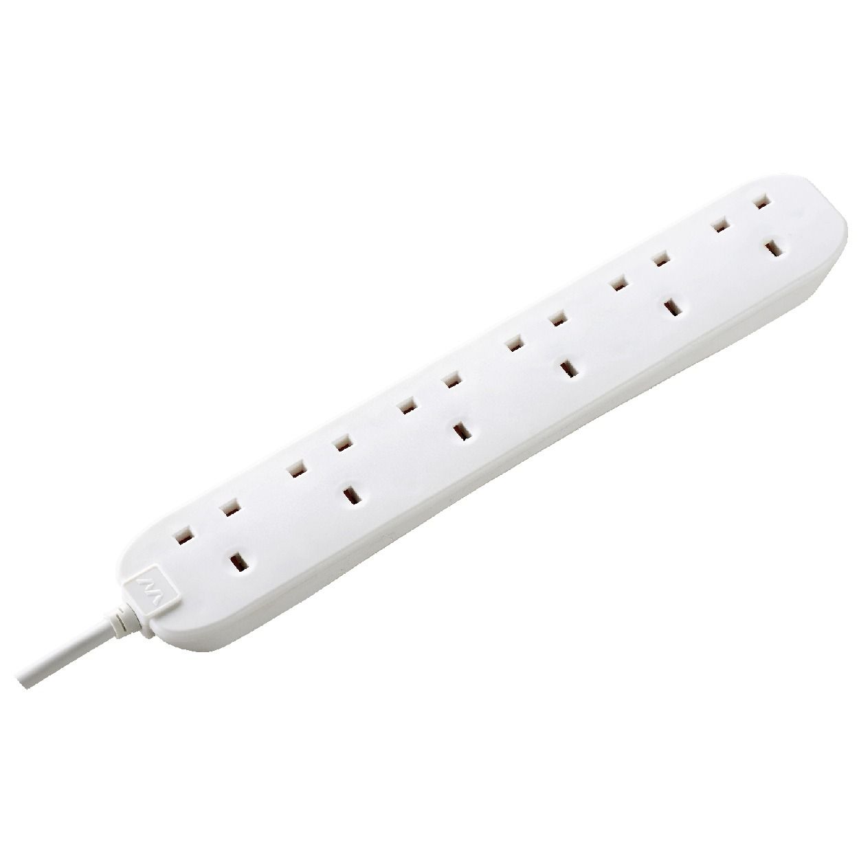 Masterplug 6 Socket 2m Extension Lead