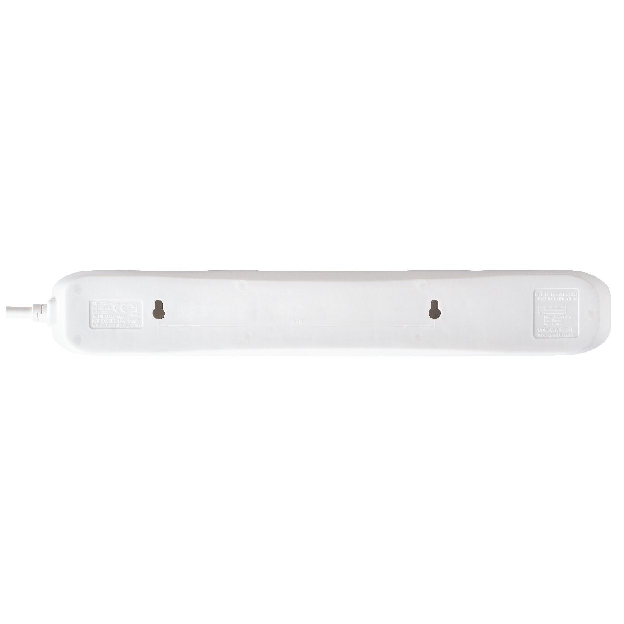 Masterplug 6 Socket 2m Extension Lead