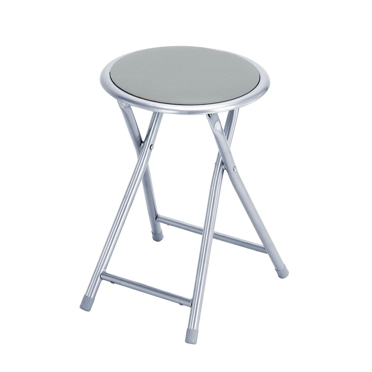 Metal Folding Stool Grey