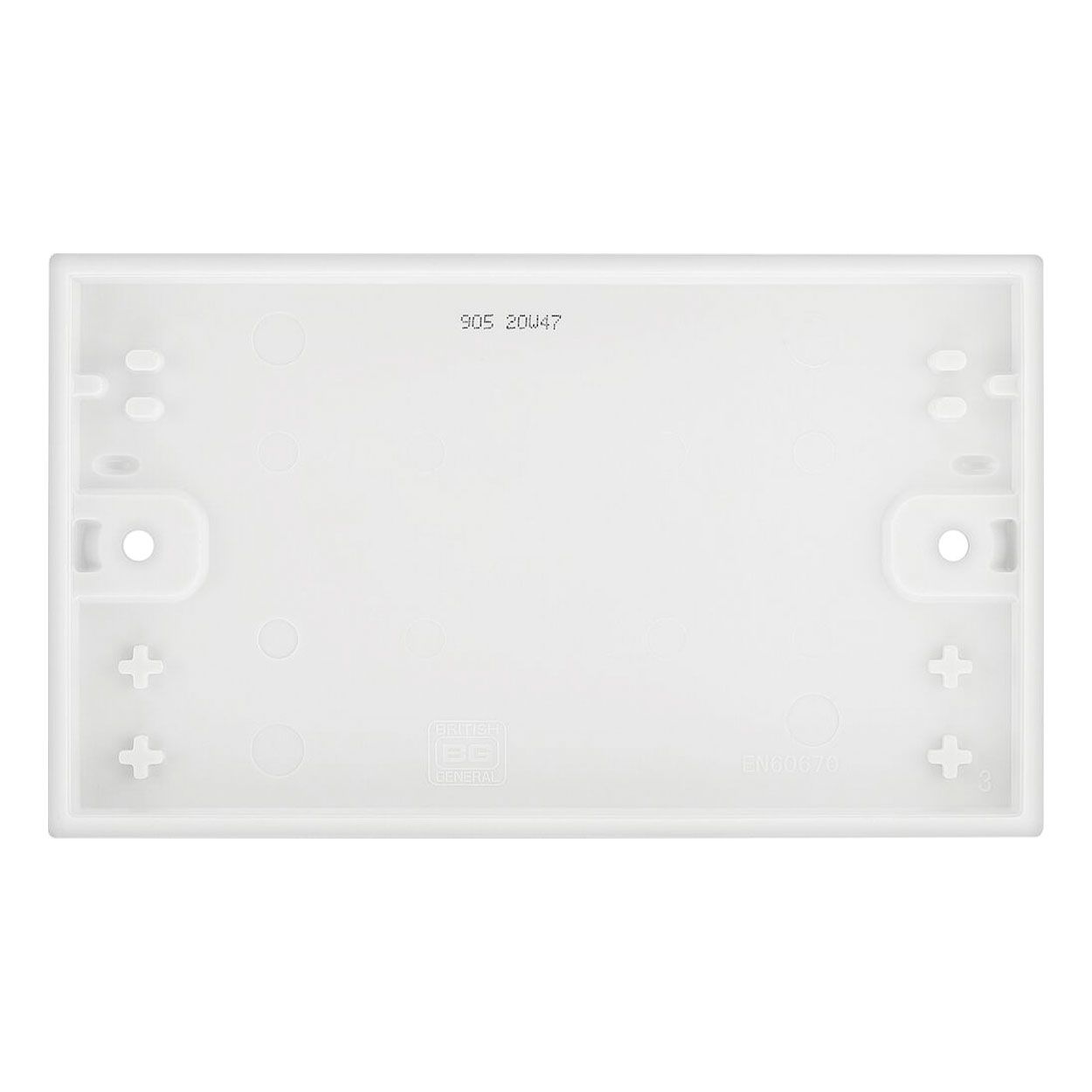 BG Double Blank Plate