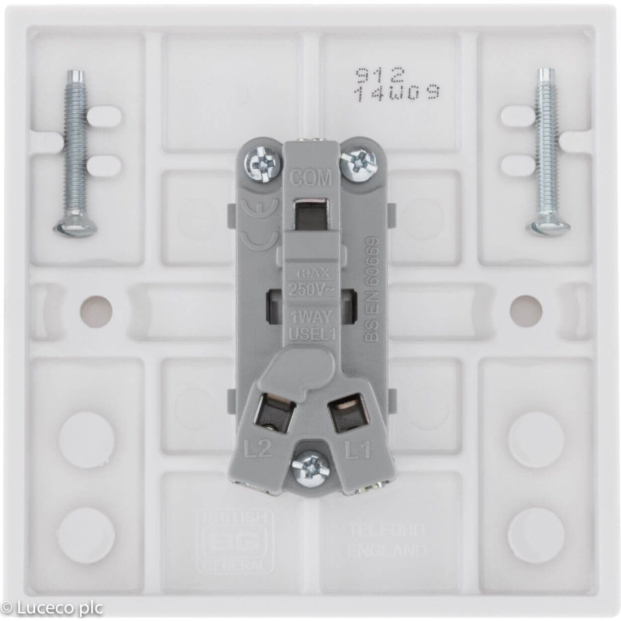BG Single 10A Light Switch