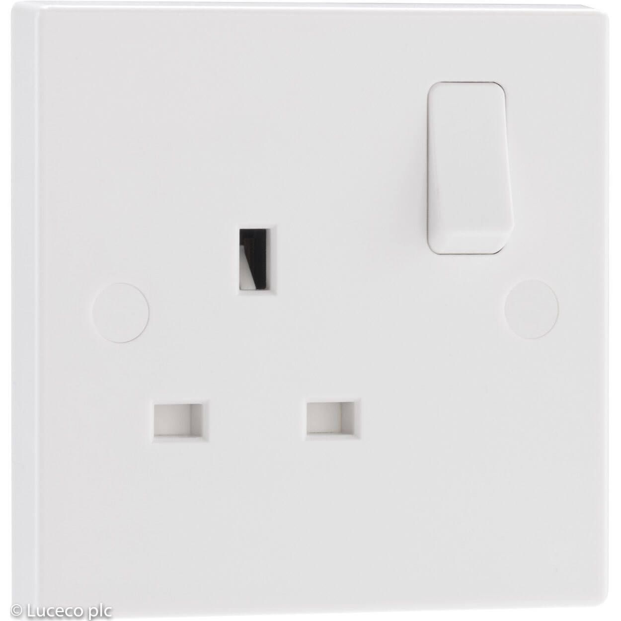 BG Single Switched 13A Power Socket