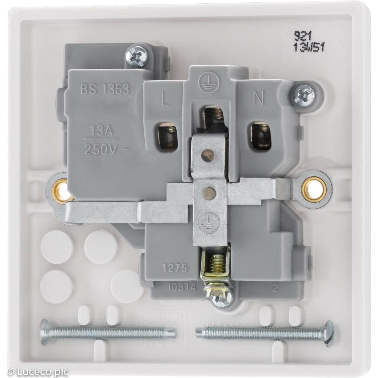 BG Single Switched 13A Power Socket
