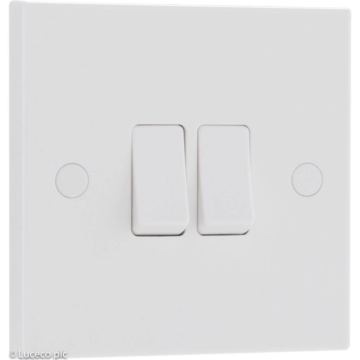 BG Double 10A Light Switch