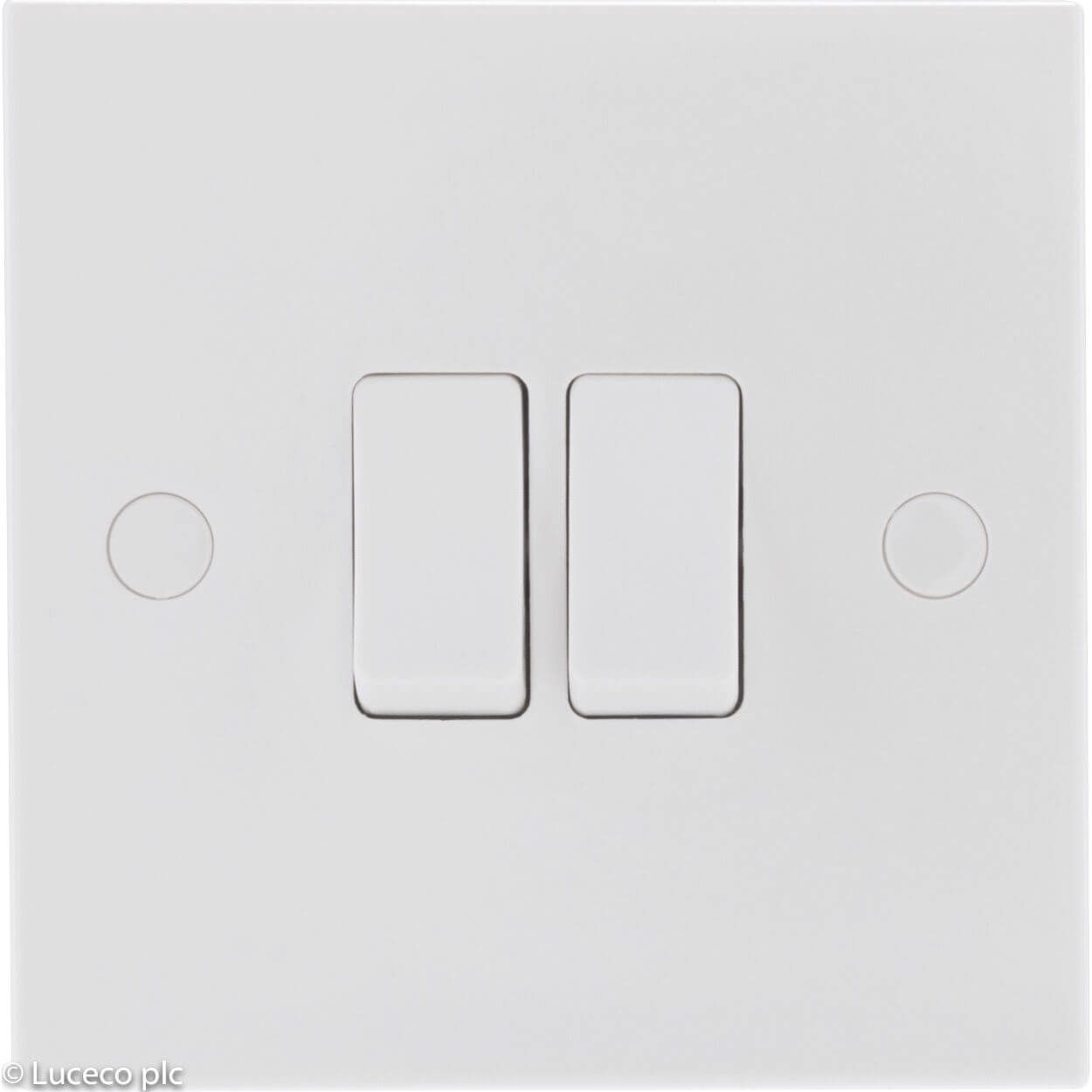 BG Double 10A Light Switch