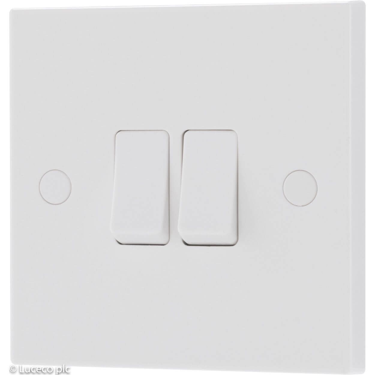 BG Double 10A Light Switch