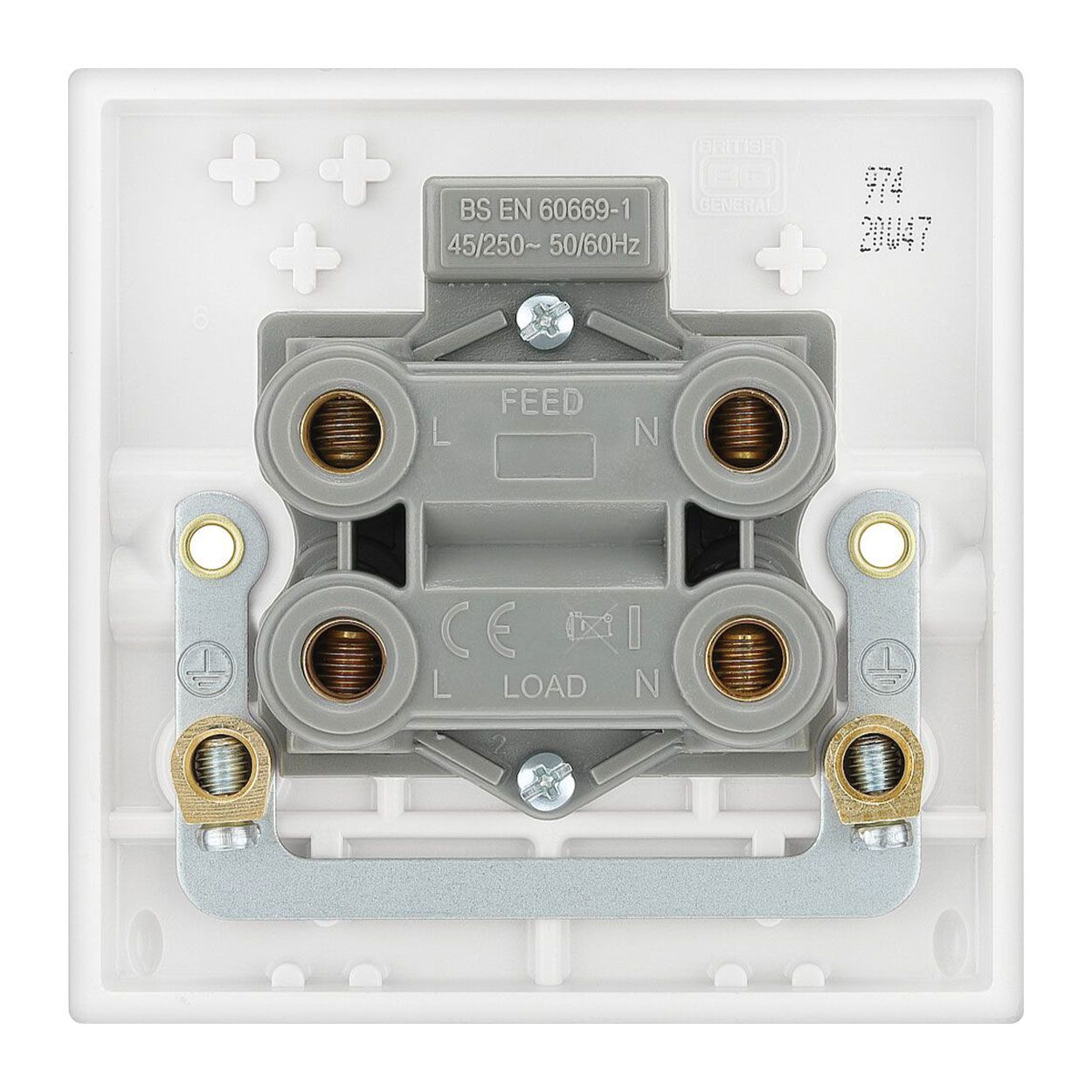 BG 45A Single Plate Led Indicator Switch 