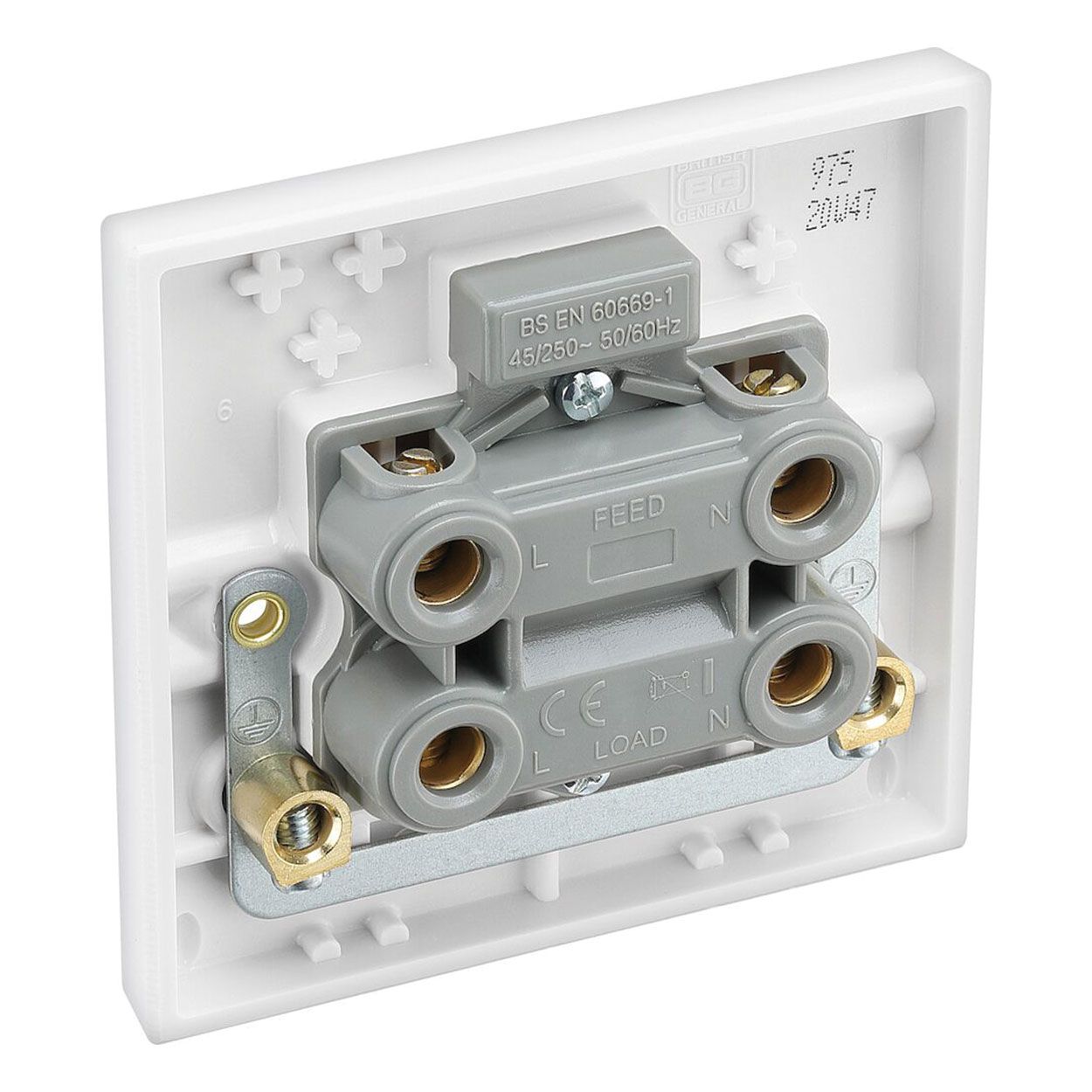 BG 45A Single Plate Double Pole Switch 