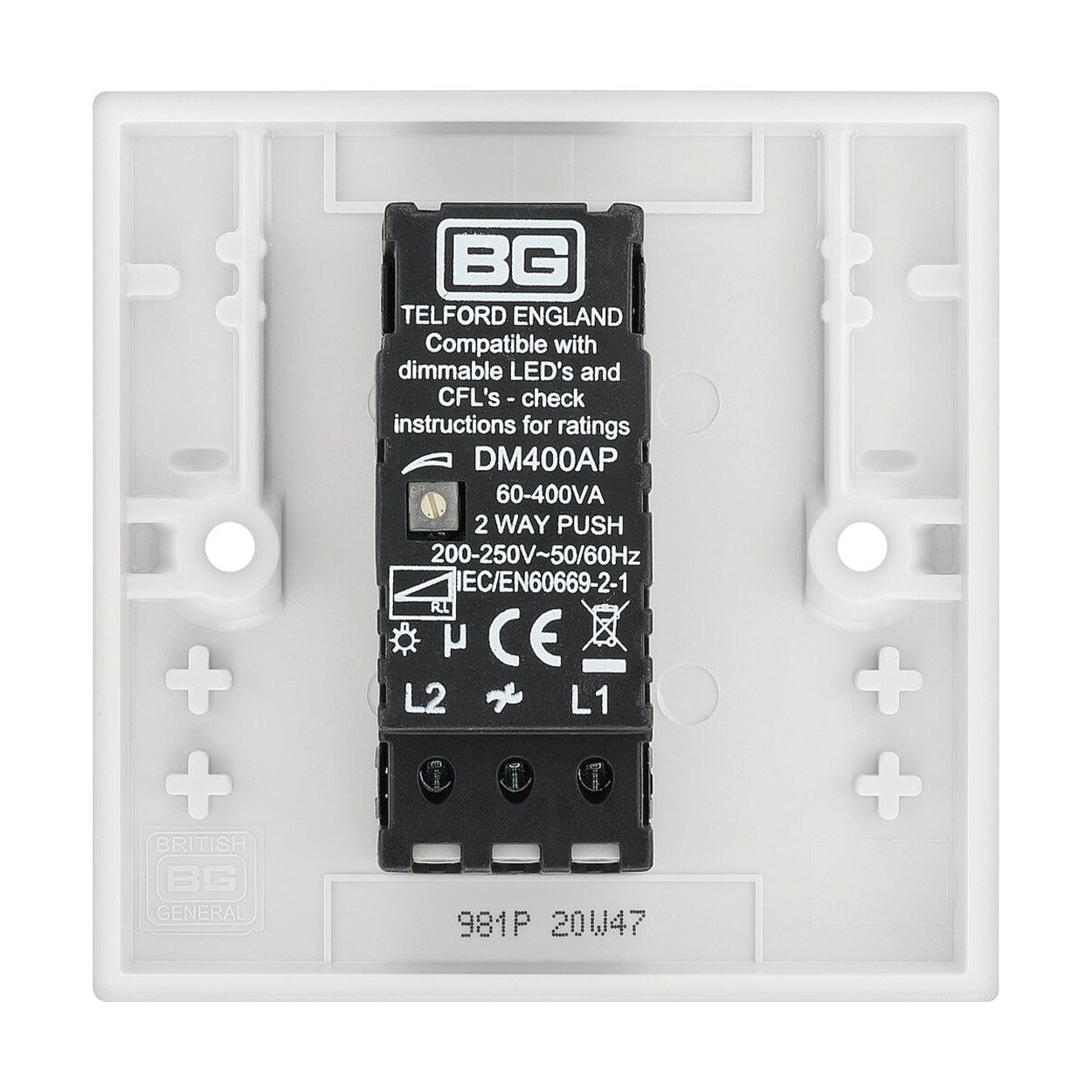 BG 400W Single Dimmer Switch