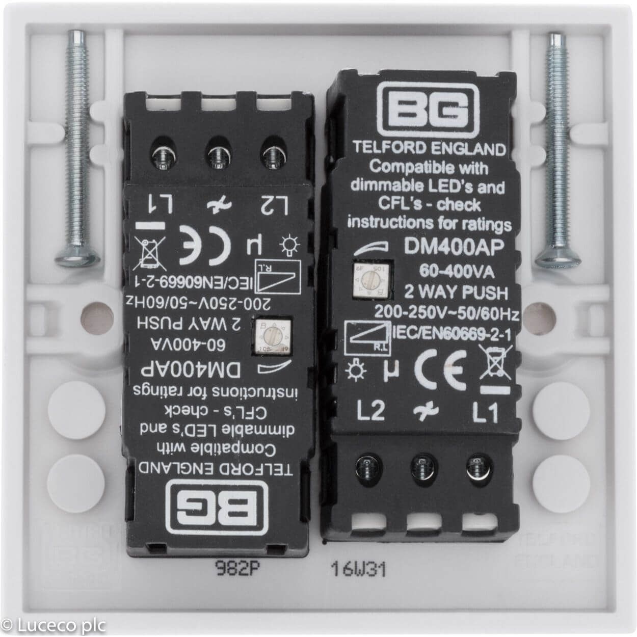 BG 400W Double Dimmer Switch, 2-Way