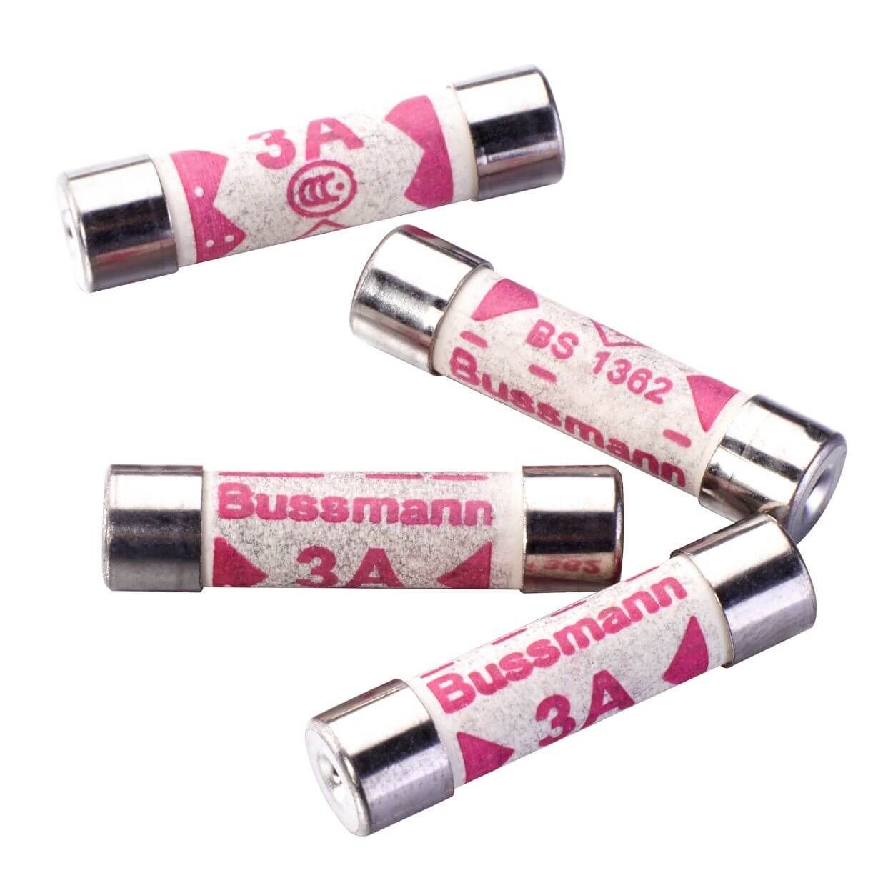 Masterplug 3 Amp Fuse, 4Pk