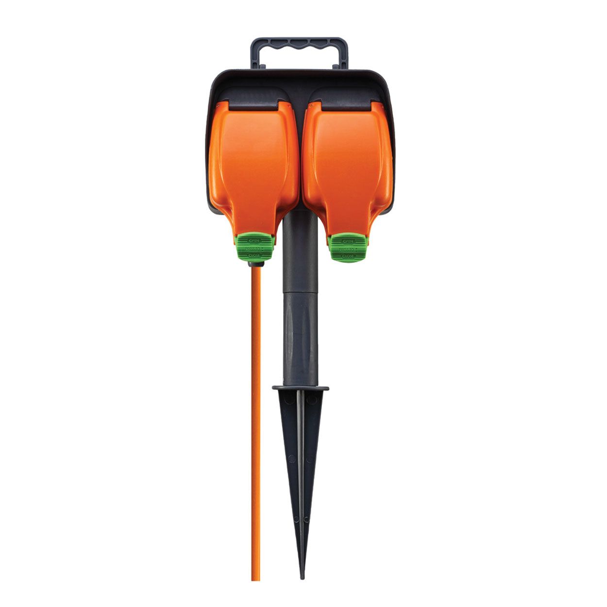 Weatherproof 15 Metre Double Socket Garden Spike